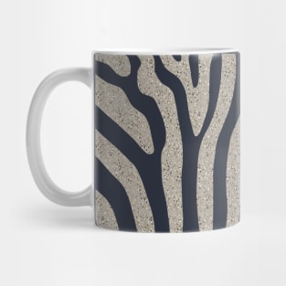Textured Small Terrazzo Zebra Stripes Pattern Mug